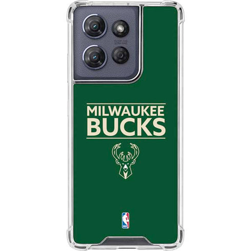 NBA Milwaukee Bucks Standard - Green Moto G Play 5G (2025) Clear Case